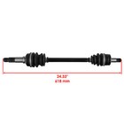 Front Rear Left Right Complete Axles For Yamaha Rhino 700 Yxr700f 4wd 2008-2013