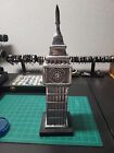 Big Ben Clock Tower Statue Pewter Metal London England 16  Tall Sculpture