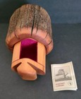 Spancraft Co Hand Turned Pine Jewelry Trinket Box Hand Carved Set Of 2