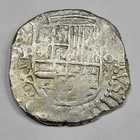 1613-1615 Cob 8 Reales Potosi Bolivia Assayer Q Spanish Colonial Silver  k813