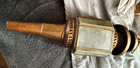 Vintage Brass Carriage Coach Light  Oil Lamp Lantern With Wick