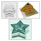 Set Of 4-piece Star Shape Cake Baking Pans By Eurotins 6  8  10  12   3  Deep 