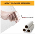 4 Roll 18  X 1000 Ft 4 Rolls Pallet Wrap Clear Wrap Stretch Film Shrink 80 Gauge