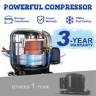 37qt Dual Zone Car Freezer Portable Fridge Camping Electric Cooler Dc   Ac 0-50   