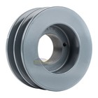 Cast Iron 4 5  Dual Groove Pulley Belt B Section 5l With 1  Sheave Bushing