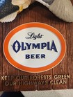 Vintage 1963 Light Olympia Beer Sign Plaque W  Duck Wildlife Rare Excellent