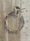 Nwt Sundance Catalog Silver Sterling Dot Hoop Earrings