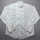 Brooks Brothers Tuxedo Shirt Men 17 5 38 White Pique Bib French Cuff Formal Flaw