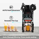 Automatic Cup Sealing Machine 500-600 Cups h 90 95mm Electric Cup Sealer Black