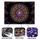 Amtoodopin Blacklight Mandala Tapestry Uv Reactive 59 1 l X 51 2 w