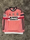 2015 16 Juventus Retro Away Jersey Pogba  10 Pink Long Sleeve Vintage