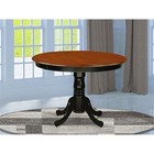 East West Furniture Hartland Round Wood Dining Table In Black cherry