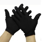 4 Pairs Black Breathable Cotton Gloves For Women Men Teens Soft Costume Glove 