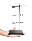 Laboratory Stands Support Set  Steel Lab Stand Set With Cast Iron Base  Rod 16 