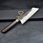 Handmade Japanese Damascus  Chef Knife San Mai   52100 Steel  rosewood Handle