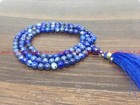 Pretty Blue Lapis Lazuli 6 8 10mm 108 Prayer Bead Tibetan Buddhist Mala Necklace