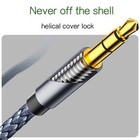 Aux Cord 10ft3 5mm Audio Cable Male To Male Stereo Hi-fi Sound Nylon    