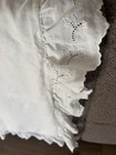 Ralph Lauren Ivory  Off White 100  Linen Eyelet Euro Pillow Sham 26    X 26   