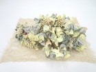 Lot Vtg Silk Flowers  Wrapped Stems  Pips - Millinery  Sewing  Crafts 12 Stems A