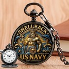 Maitm12630 Gift Box Included Us Navy 250th Anniversary Pocket Watch