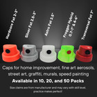 Fat And Wide Spray Paint Cap Variety Pack - Graffiti street Art Caps