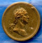Undated Us Mint Coin Washington - Lincoln 19mm Bronze Medal Small Token Sealed