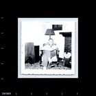 Old Vintage Square Photo Solo Man In Living Room Reading Newspaper 1955
