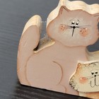Small Wooden Cat Shelf Decor