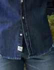 Frank   Eileen New Famous Denim Relaxed Button-up Shirt Dark Indigo  All Sizes