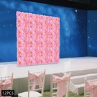 12pcs Artificial Silk Flower Wall Panel Floral Backdrop Party Wedding Decoration
