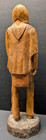 Vintage Hand Carved Wooden Native American Indian Sculpture Finely Detailed 18 h