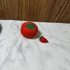 Vintage Red Tomato   Strawberry Sewing Pin Cushion A2