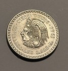 1948 Mexico Cinco Pesos Cuauhtemoc Bu Silver Coin Ley 0 900 30g Km 465