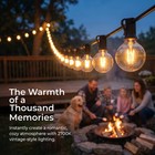 200ft Led Outdoor String Lights Patio Light 102 G40 Bulb Waterproof Shatterproof
