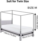 4 Corners Mosquito Net Princess Lace Poster Bedding Canopy Netting Full Sizes