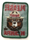 Vtg Smokey The Bear-please Be Careful Patch 3 