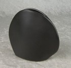 Japanese Ikebana Pottery Vase Black Organic 4-3 8 In Tall Vintage Mid Century