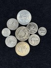 Us Silver Lot -  half Dollars  Quarters And Dimes  2 70  fv  Mercury barb stl   