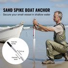 Sand Spike Boat Anchor Pole For Boats Jetski Kayak Boating W storage Bag