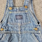Vintage Rare Lands End Denim Overalls Size 2t Child Youth  Made In Usa
