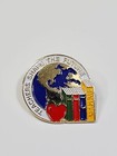 Teachers Shape The Future Lapel Pin Education Books Apple Globe