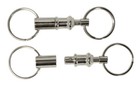2pc Detachable Pull Apart Key Rings Quick Release Split Key Chains Brass Body