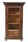 Antique Bookcase  Vitrine  Cabinet  French Renaissance Revival  Walnut  1800s 