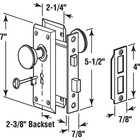 Steel  Satin Nickel  Interior Door Lock   Set Keyed Mortise Nickel E Knob With