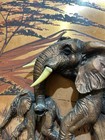 Vintage 3d Elephant Wall Art Copper Relief African Safari Savanna As-is Repair