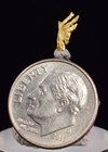 0 8cms Native Gold Of The Incas Peru Thumbnail Crystal Lb191
