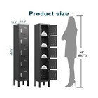 Butisow Metal Lockers - 66  Height Steel Lockers For Employees With 5 Door St   