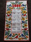 J- y 1980 Finished Jewel Home Felt Wall Calendar Banner  Gorgeous    J- y