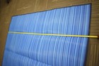 Blue Outdoor Rug 5x7 Ft Woven Polypropylene Striped Easy Clean Patio Deck Mat