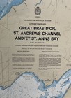 Vintage 1982 Great Bras St Andrews Nova Scotia Nautical Chart Map - 46   x 33   